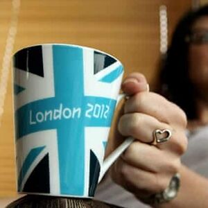 OFFICIAL LONDON 2012 OLYMPIC & PARALYMPIC GAMES Souvenir Mug "Blue Union Jack"